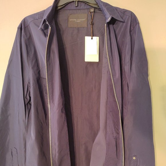 SINGER + SARGENT LOS ANGELES MEN'S FASHIONABL LIGHTWEIGHT JACKET - SIZE LARGE - Picture 8 of 9